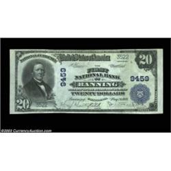 Banning, CA - $20 1902 Plain Back Fr. 652 The First NB Ch. # 9459A lovely Riverside County example w