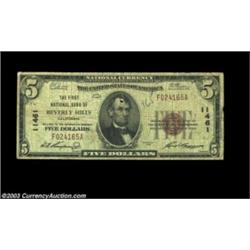 Beverly Hills, CA - $5 1929 Ty. 1 First NB of Beverly Hills Ch. # 11461Notes from this community are