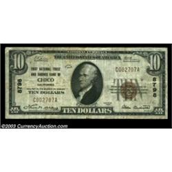 Chico, CA - $10 1929 Ty. 1, $20 1929 Ty. 1 First NT & SB of Chico Ch. # 8798A nice circulated pair f
