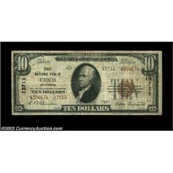 Chico, CA - $10 1929 Ty. 2 First NB of Chico Ch. # 13711This bank wasn't chartered until 1933 and it