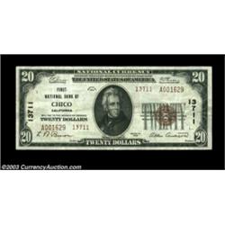 Chico, CA - $20 1929 Ty. 1 First NB of Chico Ch. # 13711A gorgeous, well centered example that has b