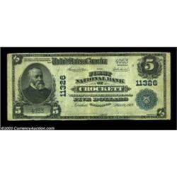 Crockett, CA - $5 1902 Plain Back Fr. 606 The First NB Ch. # 11326Seven large notes are listed in th