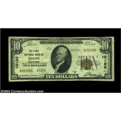 Dixon, CA - $10 1929 Ty. 2 The First NB Ch. # 10120A very rare Solano County bank from which we are.