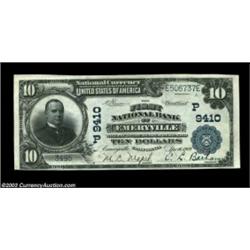 Emeryville, CA - $10 1902 Plain Back Fr. 626 The First NB Ch. # (P)9410If ever there was a note that