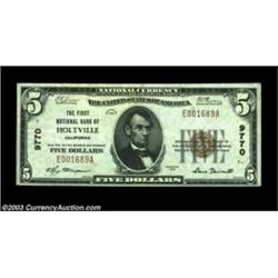 Holtville, CA - $5 1929 Ty. 1 The First NB Ch. # 9770A very scarce Imperial County bank which was th