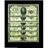 Image 1 : Half Dozen Small Size Los Angeles Notes.Los Angeles, CA - $5 1929 Ty. 1, $20 1929 Ty. 1 Security-Fir