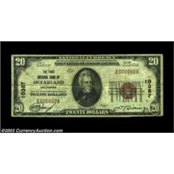 McFarland, CA - $20 1929 Ty. 1 The First NB Ch. # 10387This Kern County bank, the sole issuer here,.