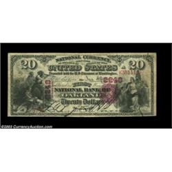 Oakland, CA - $20 1875 Fr. 434 The First NB Ch. # 2248One of the treasures of this extraordinary col