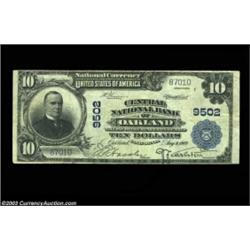 Oakland, CA - $10 1902 Plain Back Fr. 626 Central NB Ch. # 9502Nice Very Fine, with engraved signatu