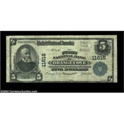 Orange Cove, CA - $5 1902 Plain Back Fr. 607 The First NB Ch. # 11616A very scarce bank in large siz