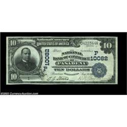 Pasadena, CA - $10 1902 Date Back Fr. 620 The NB of Commerce Ch. # (P)10082A spectacular serial numb
