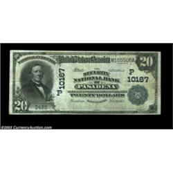 Pasadena, CA - $20 1902 Date Back Fr. 646 The Security NB Ch. # (P)10167A scarcer type and denominat