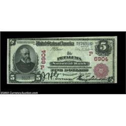Petaluma, CA - $5 1902 Red Seal Fr. 587 The Petaluma NB Ch. # (P)6904Four Red Seals are known from t