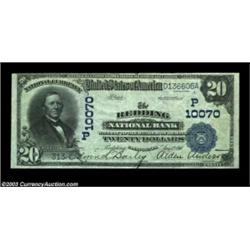 Redding, CA - $20 1902 Date Back Fr. 646 The Redding NB Ch. # (P)10070A lovely example from this non