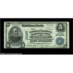 Redding, CA - $5 1902 Plain Back Fr. 602 The Northern California NB Ch. # 10100A scarcer large size.