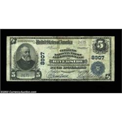 Riverside, CA - $5 1902 Plain Back Fr. 600 The Citizens NT & SB Ch. # 8907A much scarcer title in la
