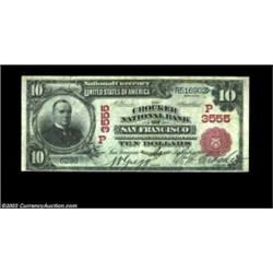 San Francisco, CA - $10 1902 Red Seal Fr. 615 The Crocker NB Ch. # (P)3555A nice Red Seal which is t