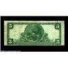 Image 2 : San Joaquin, CA - $5 1902 Plain Back Fr. 606 The First NB Ch. # 11484A very rare one bank Fresno Cou