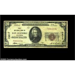 San Leandro, CA - $10 1929 Ty. 1, $20 1929 Ty. 1 First NB in San Leandro Ch. # 13217A nice circualte