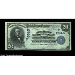 Santa Monica, CA - $20 1902 Date Back Fr. 642 The Merchants NB Ch. # (P)6945This example is the fine