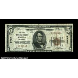 Scotia, CA - $5 1929 Ty. 1 First NB of Scotia Ch. # 9787Large size notes from this Humboldt County t