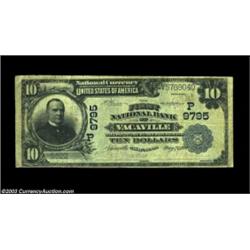 Vacaville, CA - $10 1902 Plain Back Fr. 627 The First NB Ch. # (P)9795A very difficult to obtain ban