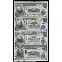 Washington, DC - $10-$10-$10-$20 1902 Plain Back Fr. 625 The National Metropolitan Bank Ch. # 1069 U