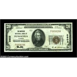 Pensacola, FL - $20 1929 Ty. 1 American NB of Pensacola Ch. # 5603This Gem Crisp Uncirculated exampl