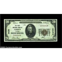 Cobden, IL - $20 1929 Ty. 1 The First NB Ch. # 5630A lovely note from this very scarce bank. Extreme