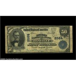 Danville, IL - $50 1902 Plain Back Fr. 684 Second NB of Danville Ch. # 2584An entirely presentable $