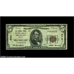 Delavan, IL - $5 1929 Ty. 1 Tazewell County NB of Delavan Ch. # 3781This was the only note issuing b