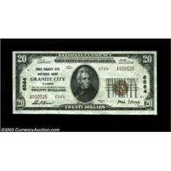 Granite City, IL - $20 1929 Ty. 2 First Granite City NB Ch. # 6564A tougher type and denomination fr
