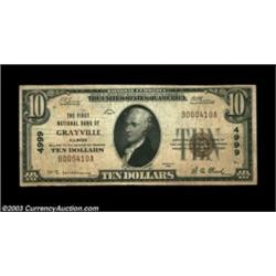 Grayville, IL - $10 1929 Ty. 1 The First NB Ch. # 4999A very seldom offered note from a much collect