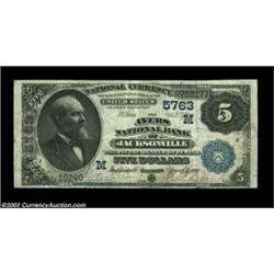 Jacksonville, IL - $5 1882 Value Back Fr. 574 The Ayers NB Ch. # (M)5763A pleasing example of this v