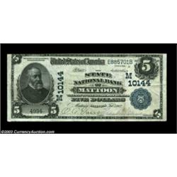Mattoon, IL - $5 1902 Date Back Fr. 594 The State NB Ch. # (M)10144A scarcer Mattoon bank, with this