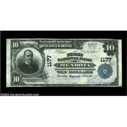 Mendota, IL - $10 1902 Plain Back Fr. 624 The First NB Ch. # 1177A very scarce LaSalle County bank,.