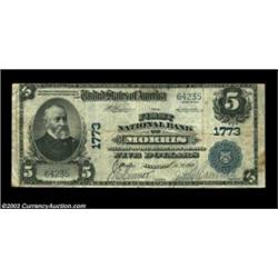 Morris, IL - $5 1902 Plain Back Fr. 601 The First NB Ch. # 1773Morris, IL - $20 1902 Plain Back Fr..