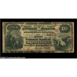 Mount Carmel, IL - $10 1882 Brown Back Fr. 484 The First NB Ch. # (M)4480A well circulated but intac