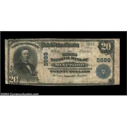 Mount Vernon, IL - $20 1902 Plain Back Fr. 659 Third NB of Mount Vernon Ch. # 5689Issued by an insti