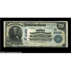 Nashville, IL - $20 1902 Plain Back Fr. 650 First NB of Nashville Ch. # 6524From a Washington County