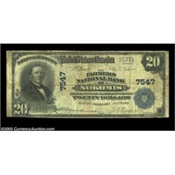 Nokomis, IL - $20 1902 Plain Back Fr. 650 Farmers NB of Nokomis Ch. # 7547A Montgomery County note f