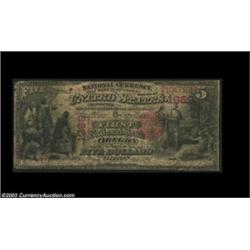 Oregon, IL - $5 1875 Fr. 403 The First NB Ch. # 1969A very rare note from the sole issuer in this sm