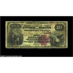 Ottawa, IL - $10 1882 Brown Back Fr. 480 First NB of Ottawa Ch. # 1154Despite considerable circulati