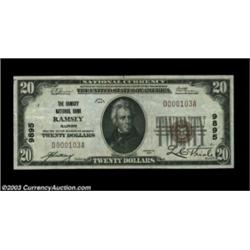 Ramsey, IL - $20 1929 Ty. 1 Ramsey NB Ch. # 9895A second note from here, not quite as nice as the la