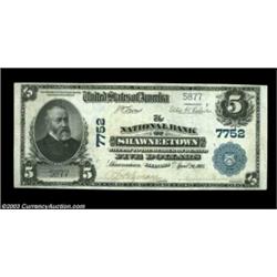 Shawneetown, IL - $5 1902 Plain Back Fr. 598 The NB of Shawneetown Ch. # 7752A tough bank from a his