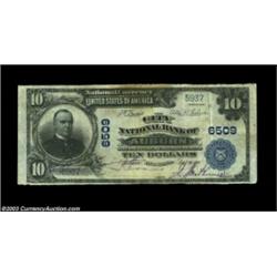 Auburn, IN - $10 1902 Plain Back Fr. 624 The City NB Ch. # 6509A very scarce large note from the onl