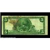 Image 2 : Abilene, KS - $5 1902 Plain Back Fr. 600 Abilene NB Ch. # 3777But for a stain that is visible on bot