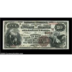 Wichita, KS - $10 1882 Brown Back Fr. 490 The NB of Commerce Ch. # (W)5169A very scarce bank which c
