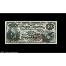 Bowling Green, KY - $10 1882 Brown Back Fr. 490 The Citizens NB Ch. # (S)5900An absolutely beautiful