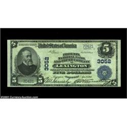 Lexington, KY - $5 1902 Plain Back Fr. 600 Phoenix NB & TC of Lexington Ch. # 3052Aome trace handlin